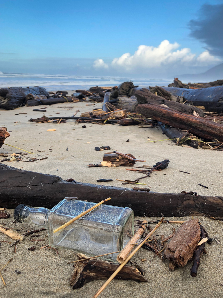 Empty Jack Daniels bottle
